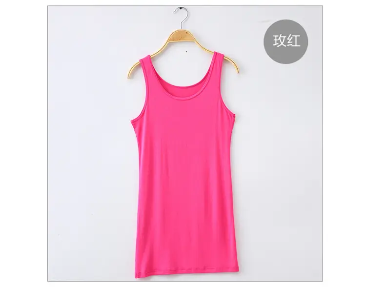 Black Slim Fit Modal Camisole Mid-Length Women — feature 15