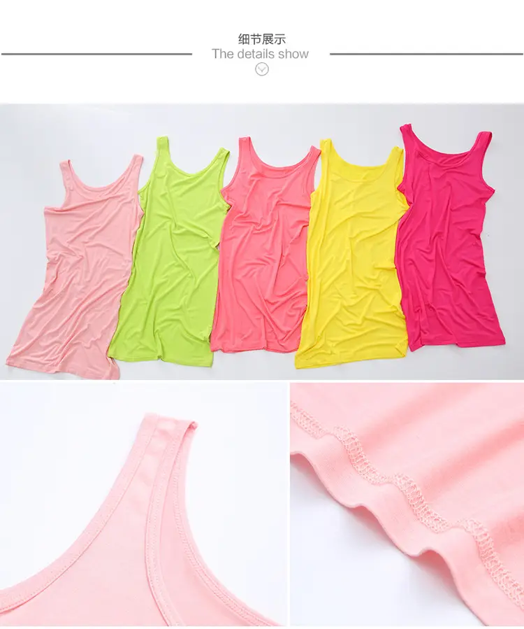 Black Slim Fit Modal Camisole Mid-Length Women — feature 17