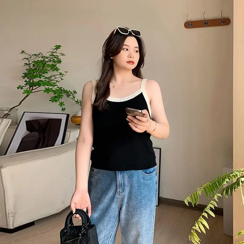 Women's Summer Basic Bottoming Sling Vest Top - Image 5