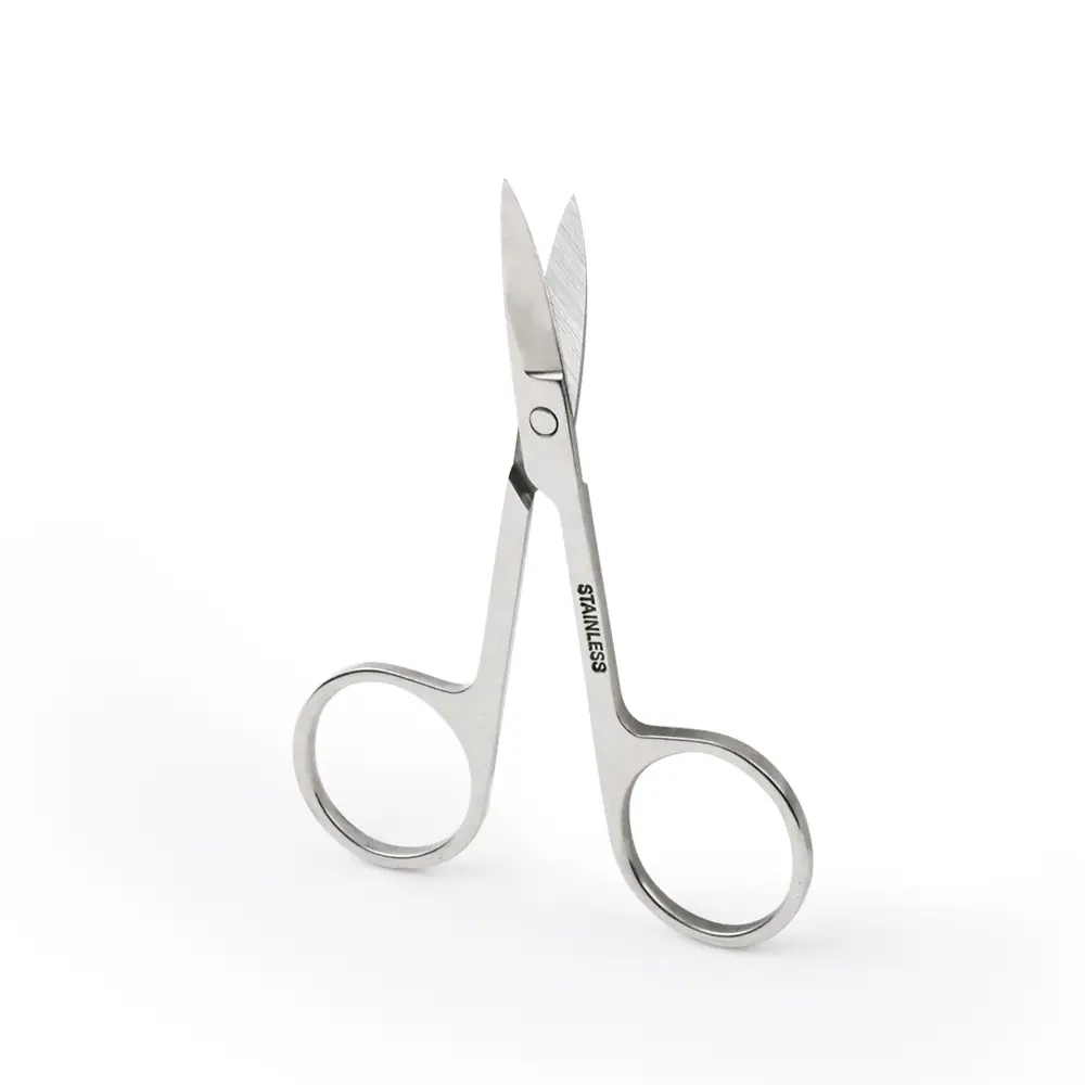 Stainless Steel Mirror Light Eyebrow Scissors 2.0 Thick - Image 3