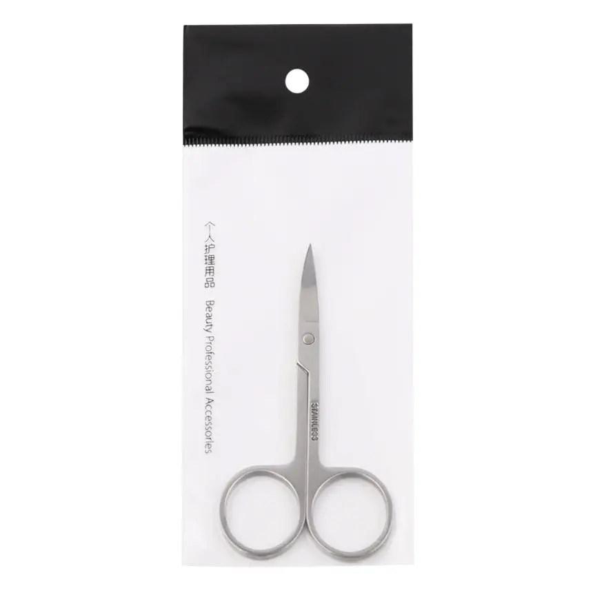Stainless Steel Mirror Light Eyebrow Scissors 2.0 Thick