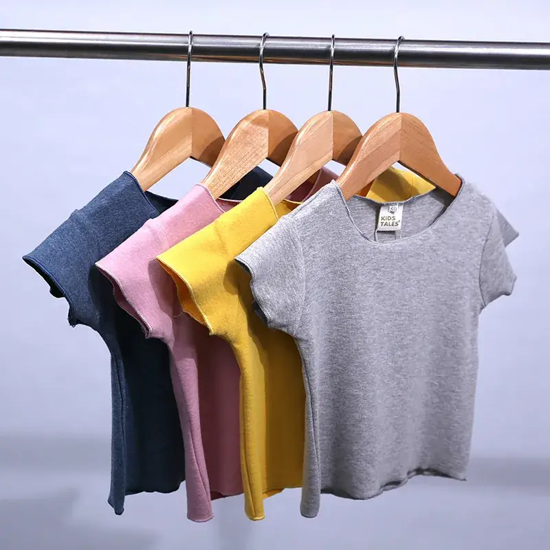 Yellow Cotton Short-Sleeve T-Shirt for Kids - Image 5