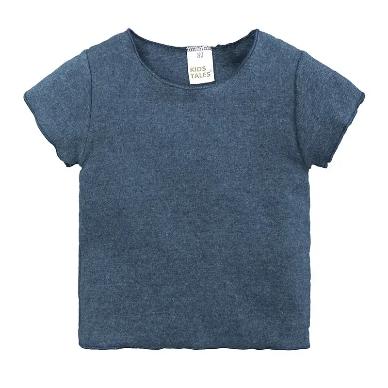 Yellow Cotton Short-Sleeve T-Shirt for Kids - Image 2