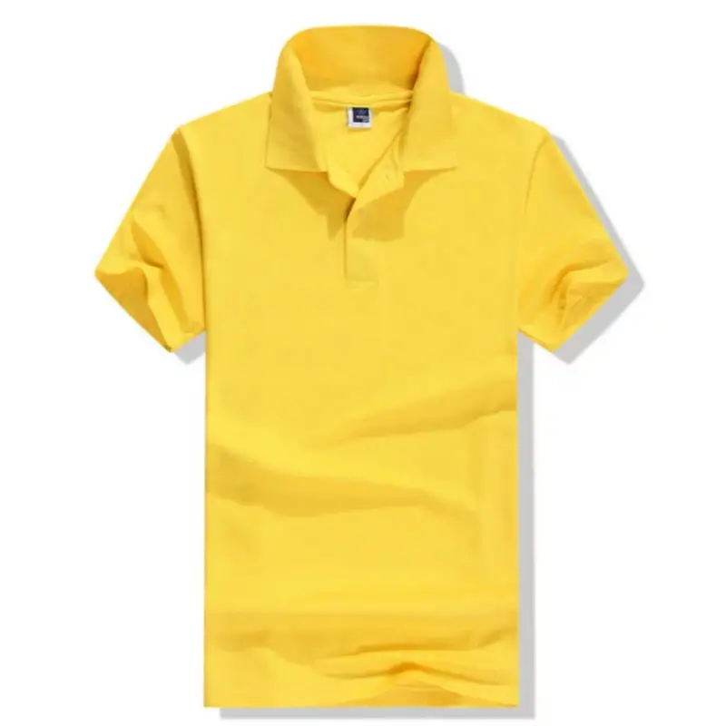 Yellow Polo T-Shirt with Custom Embroidery - Image 6