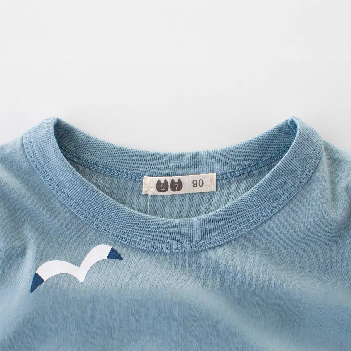 Kids Blue T-Shirt with Dolphin Print Summer Boys - Image 9