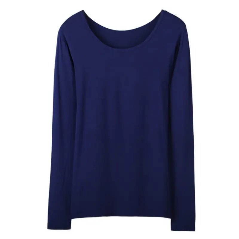 Women's White Modal Long Sleeve T-Shirt - Image 6