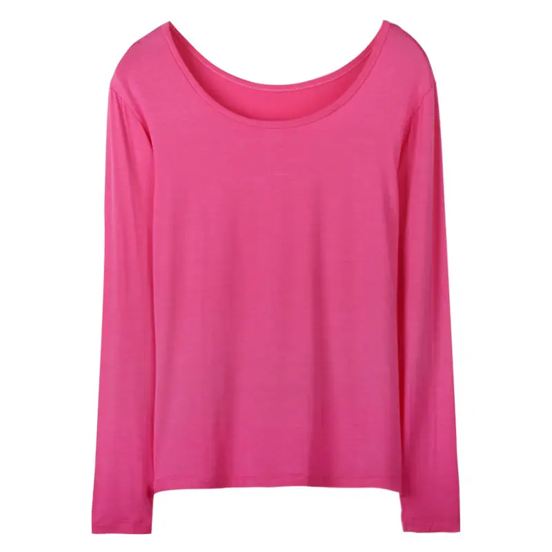 Women's White Modal Long Sleeve T-Shirt - Image 7