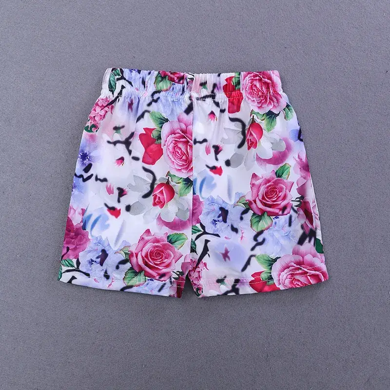Floral Short Sleeve Girl's 3Pc Set - Image 4