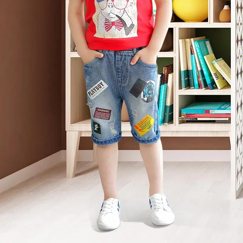 Boys Denim Shorts 2025 Spring Korean Style - Image 3