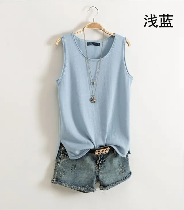 Women Sleeveless Cotton Camisole Summer Wear Large - Image 14