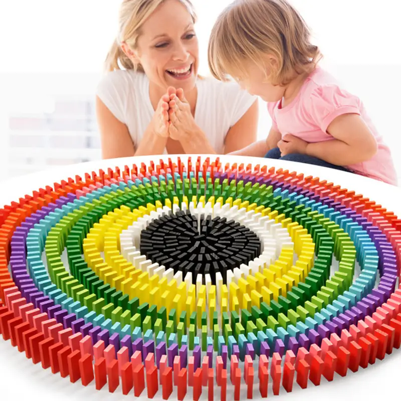 Blue Domino Building Blocks 120 Pcs Educational Toy - Image 15