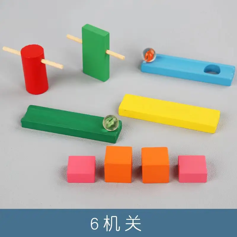 Blue Domino Building Blocks 120 Pcs Educational Toy - Image 4