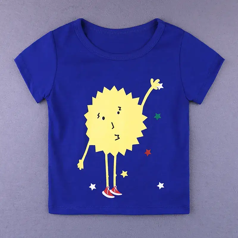 Blue Kids T-Shirt Star Shorts 2025 Set - Image 5