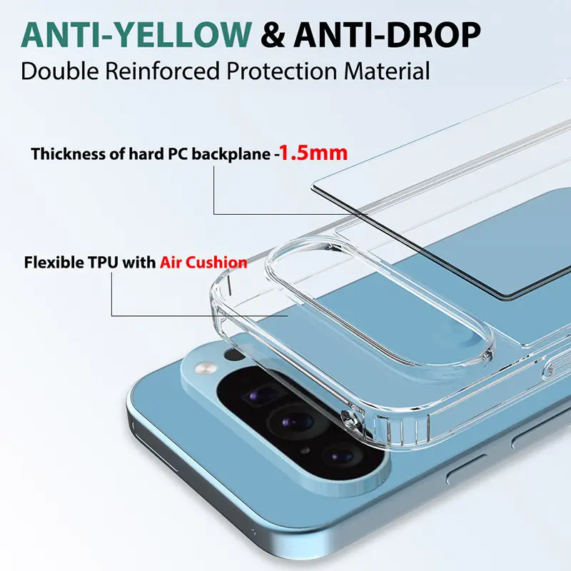Transparent Pixel Phone Case 2-in-1 Anti-Scratch — feature 8