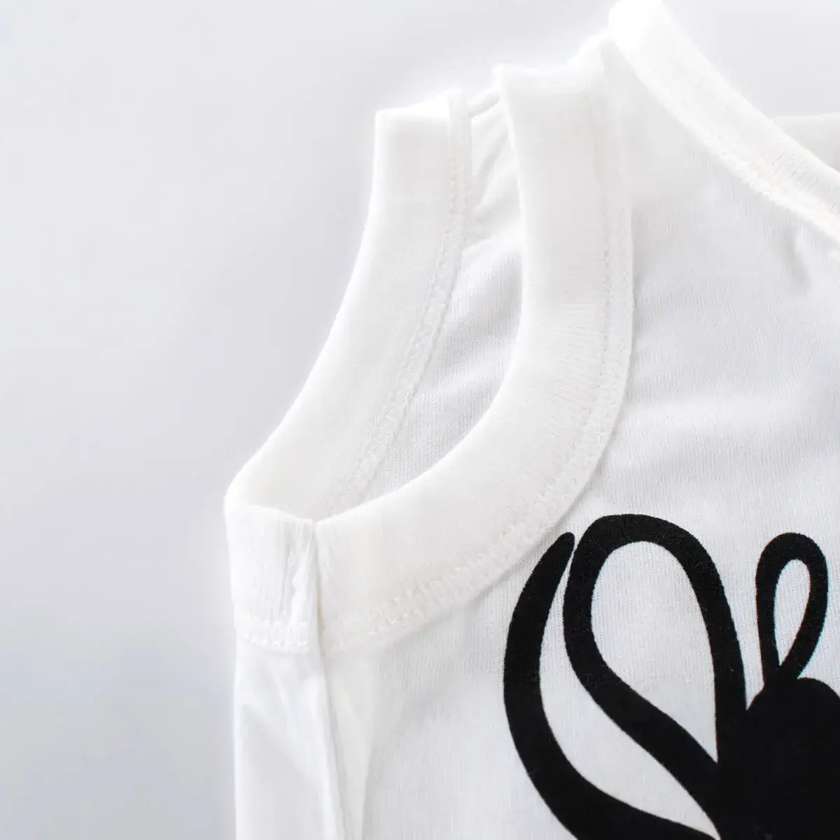 2024 Green Crouse Sleeveless Vest for Boys Pure Cotton - Image 3