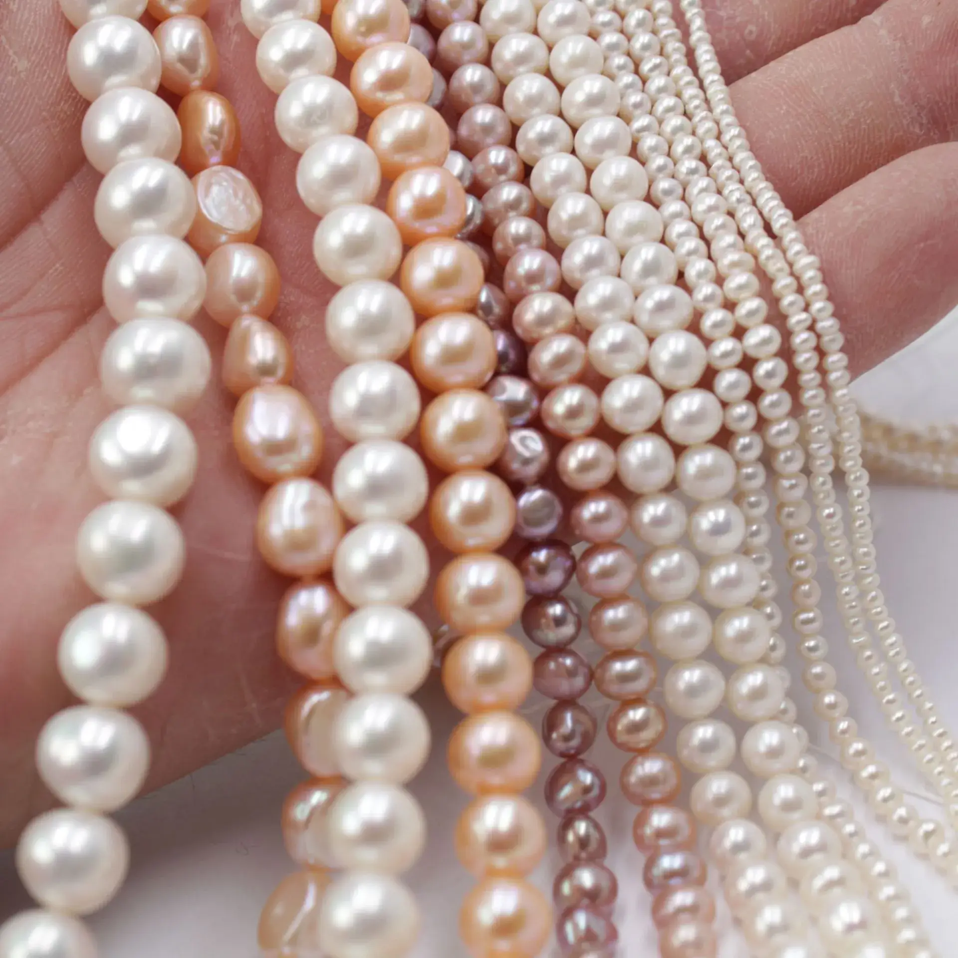 Natural Freshwater Pearl Loose Beads Egg Type Real Jewelry - Image 5