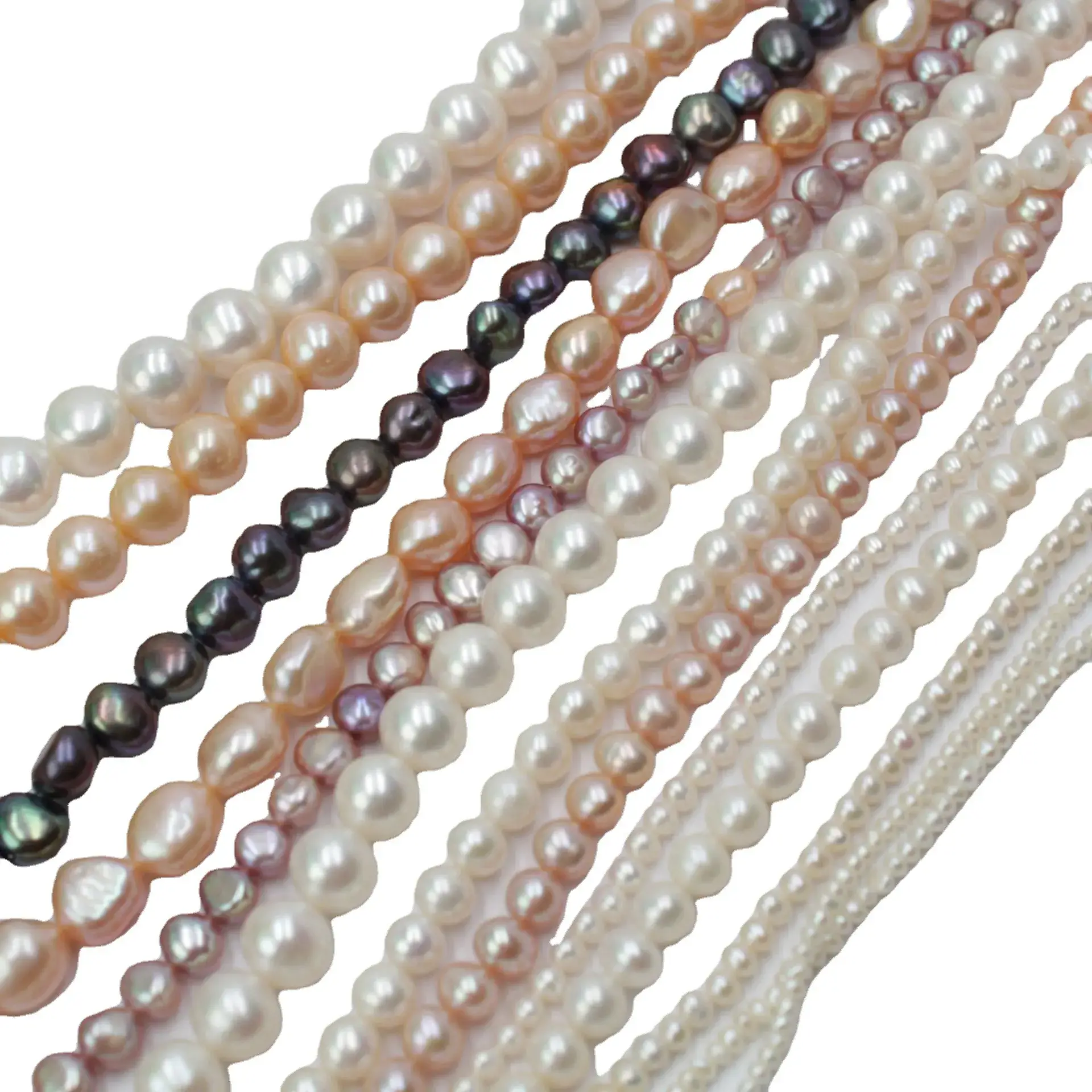 Natural Freshwater Pearl Loose Beads Egg Type Real Jewelry - Image 7