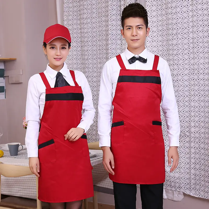 Factory Wholesale Anti-Fouling Work Aprons for Waiters & Staff - Image 7
