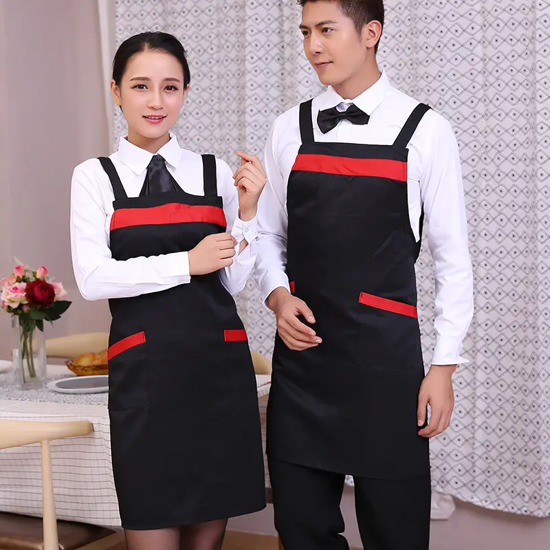 Factory Wholesale Anti-Fouling Work Aprons for Waiters & Staff - Image 4