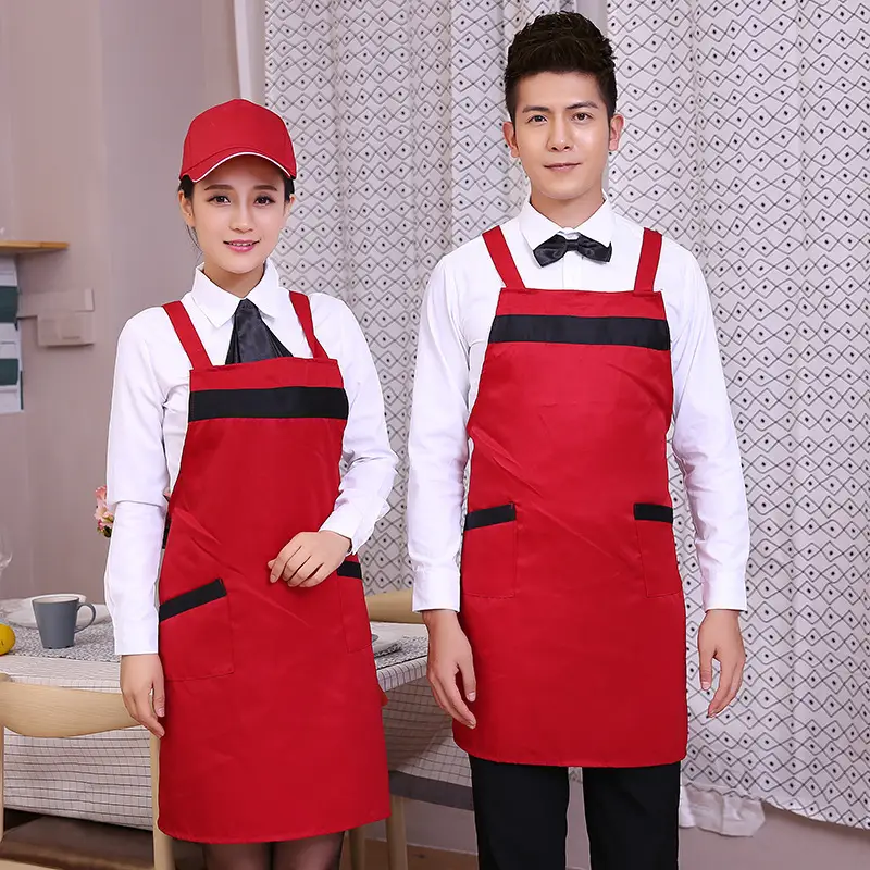Factory Wholesale Anti-Fouling Work Aprons for Waiters & Staff - Image 5