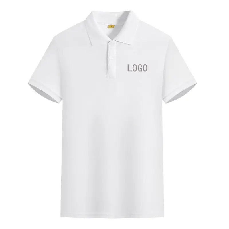 Men Light Blue Polo Shirt with Logo Print - Image 19