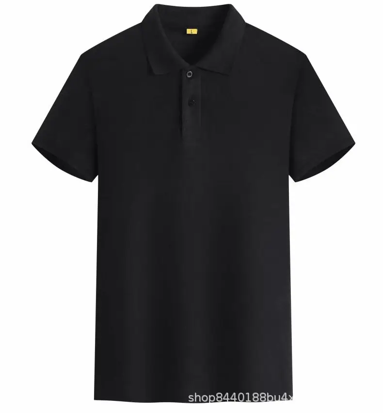 Men Light Blue Polo Shirt with Logo Print - Image 6