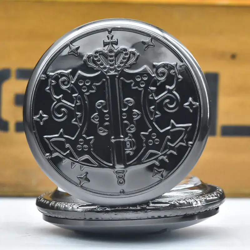 Vintage Bronze H-Letter Pocket Watch with Islamic Calligraphy — feature 6