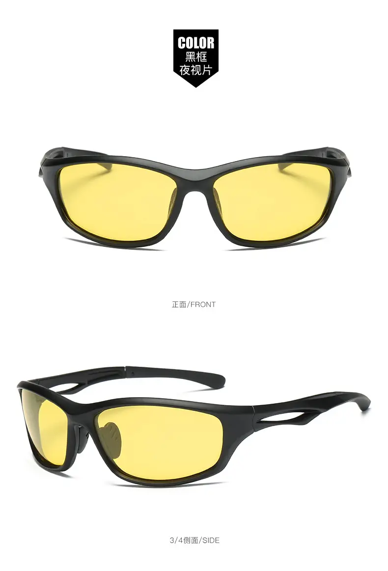 Men's Black Polarized Sunglasses Outdoor Sports Night Vision — feature 11