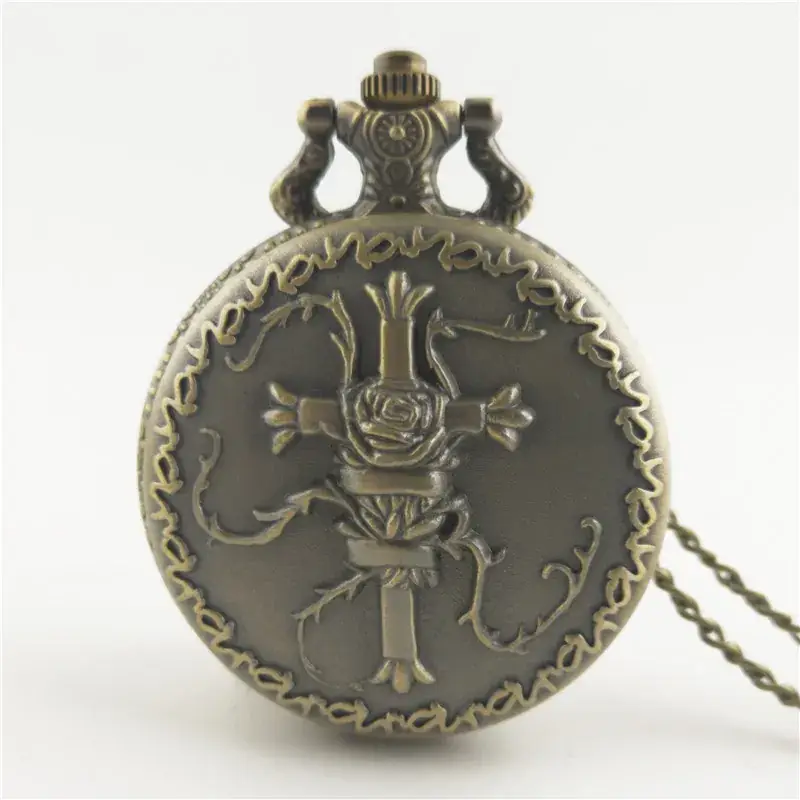 Retro Bronze Excavator Pocket Watch with JCB Logo - Image 6