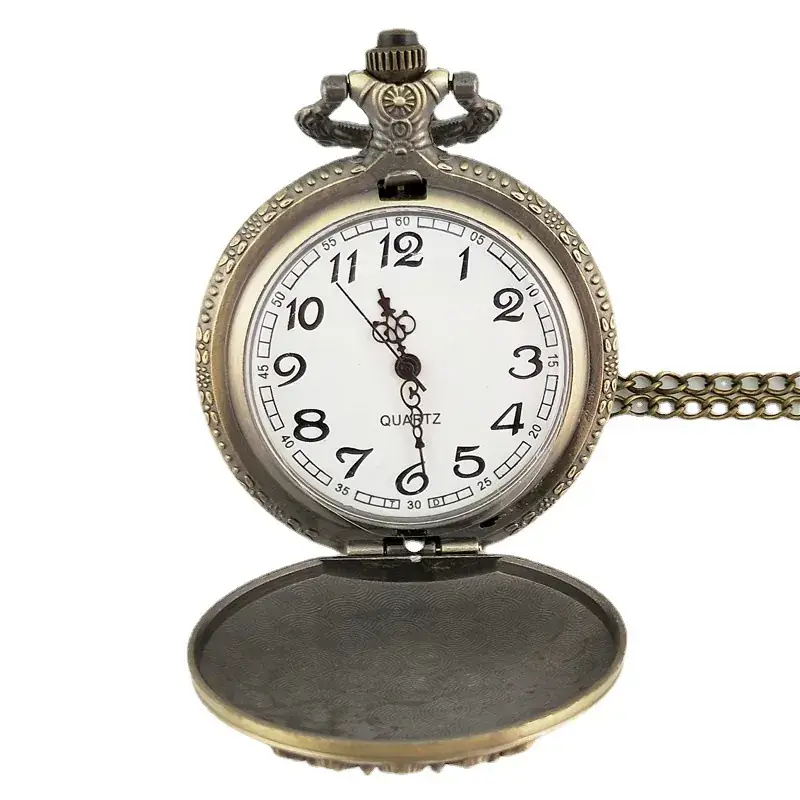 Retro Bronze Excavator Pocket Watch with JCB Logo - Image 7