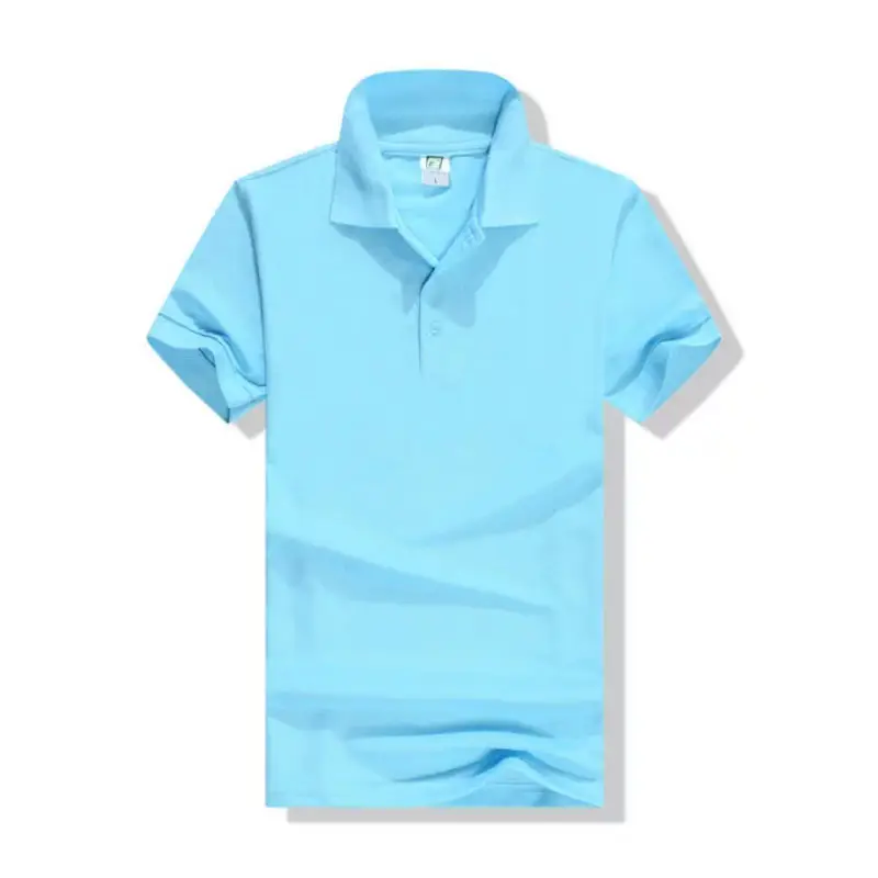 Blue 230g Polo Shirt with Custom Logo Print - Image 6