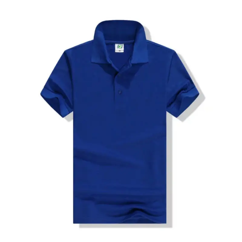 Blue 230g Polo Shirt with Custom Logo Print - Image 8
