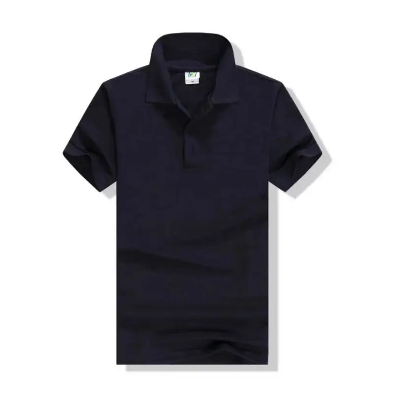 Blue 230g Polo Shirt with Custom Logo Print - Image 9