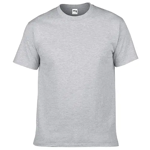 Gildan 210g Thickened Grey T-Shirt - Image 5