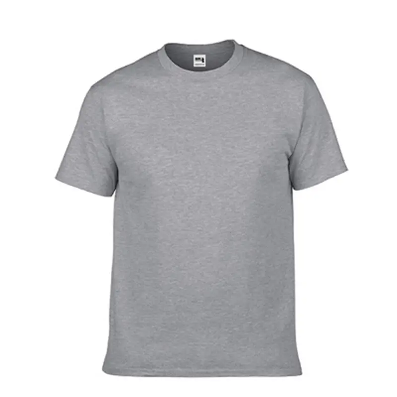 Gildan 210g Thickened Grey T-Shirt - Image 13
