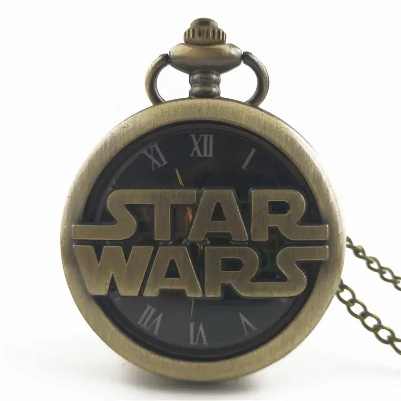 Retro Harry Bronze Pocket Watch with Triskial Design