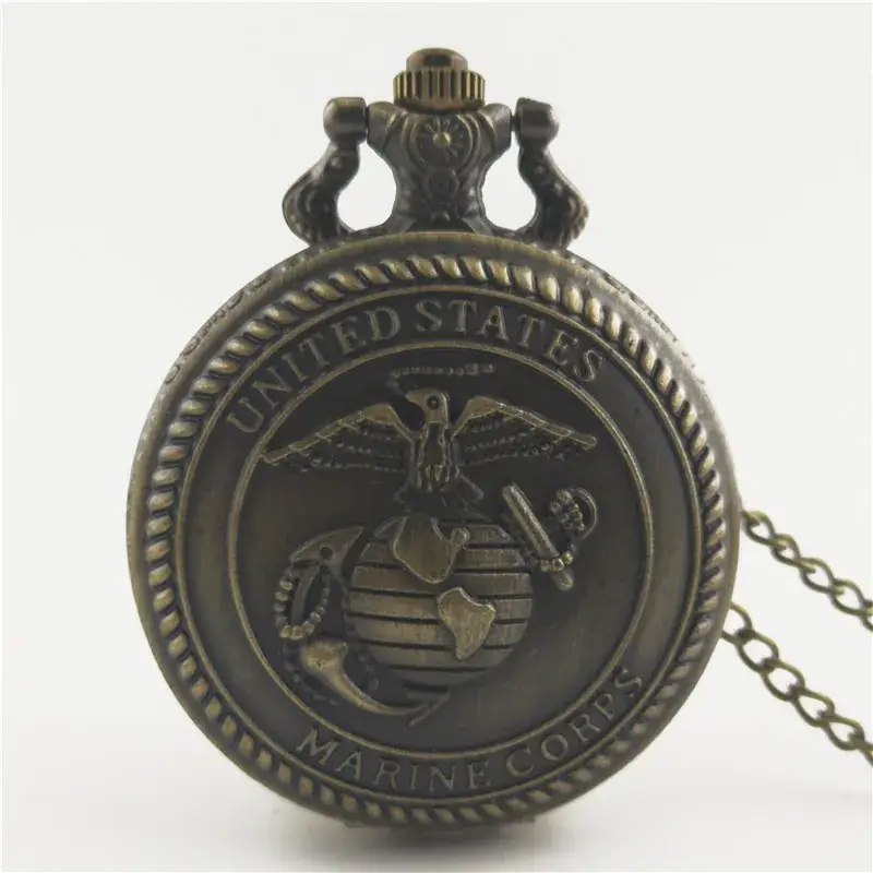 Retro Harry Bronze Pocket Watch with Triskial Design