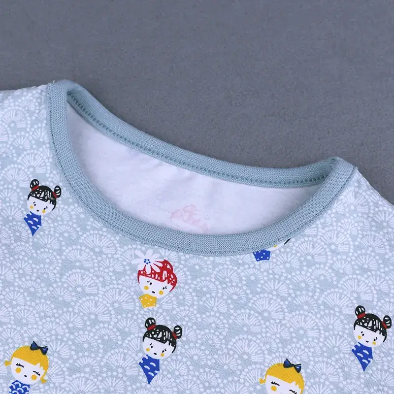 Girls Short Sleeve Printed T-Shirt Light Blue