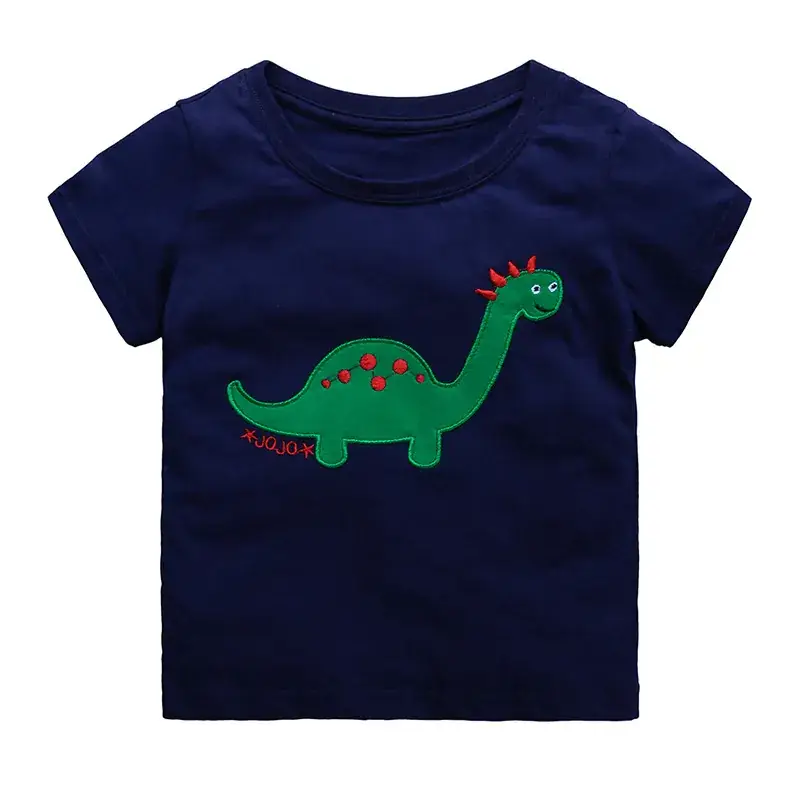 Summer Boys T-shirt Cotton Kids Dinosaur Print
