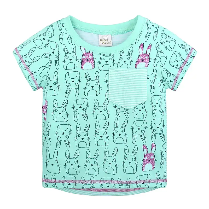 Summer Boys T-shirt Cotton Kids Dinosaur Print