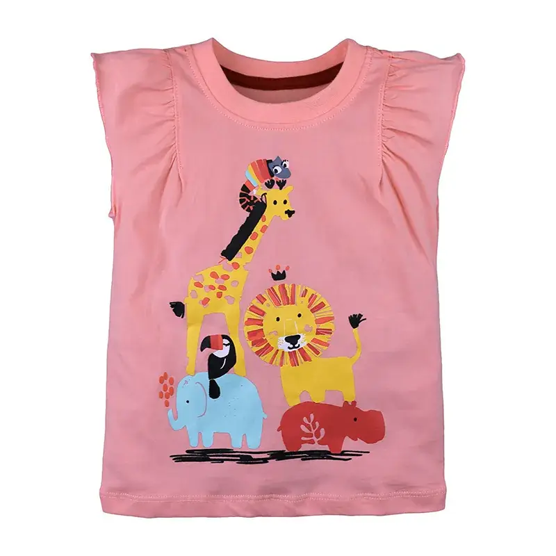 Summer Boys T-shirt Cotton Kids Dinosaur Print