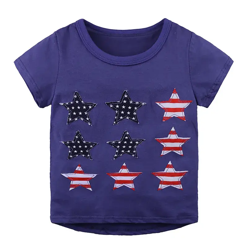 Summer Boys T-shirt Cotton Kids Dinosaur Print
