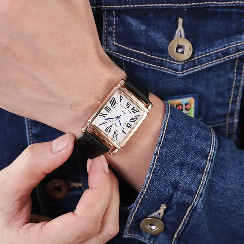 Square Watch for Women Diamond Belt Quartz Wholesale - Image 8