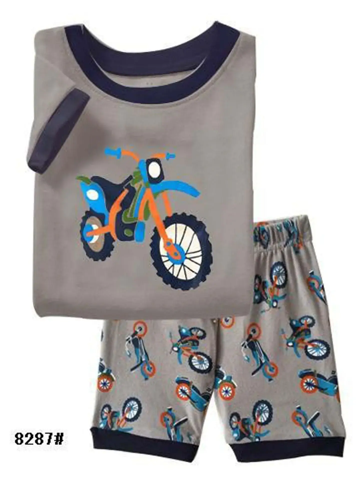 Baby Cotton Dinosaur Print Pajamas Set 8 Pcs - Image 8