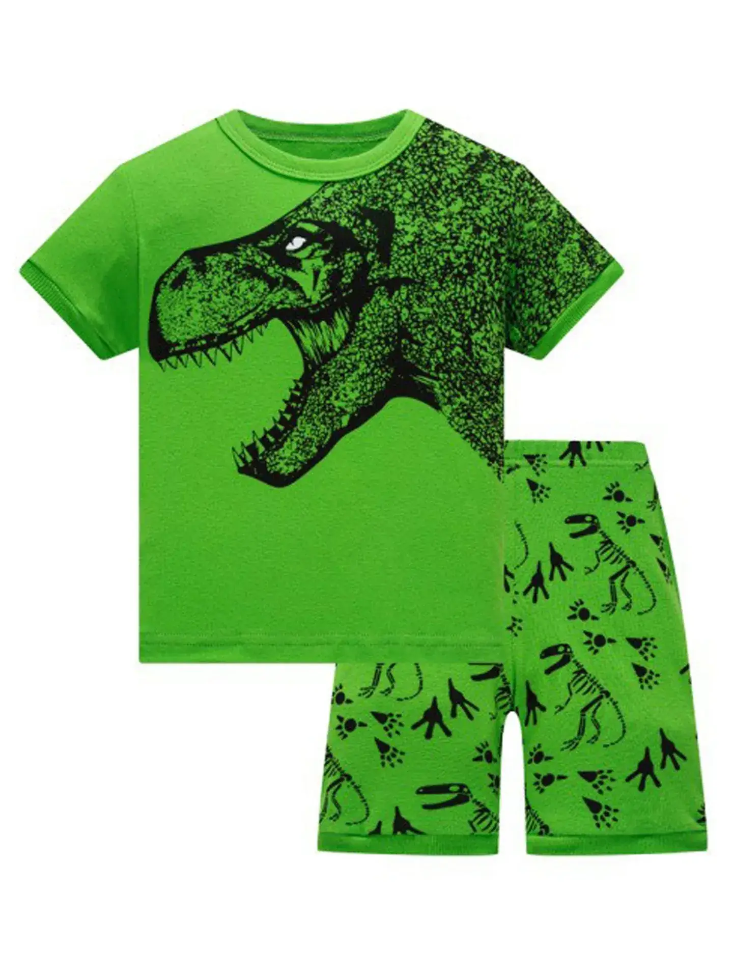 Baby Cotton Dinosaur Print Pajamas Set 8 Pcs - Image 10