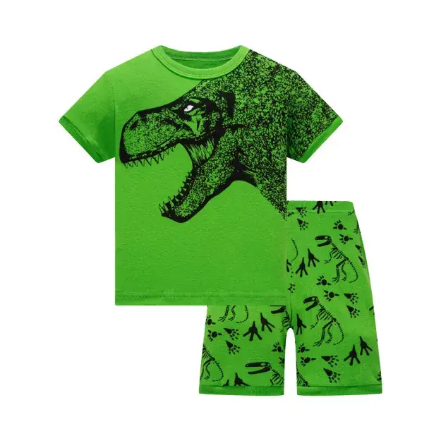 Baby Cotton Dinosaur Print Pajamas Set 8 Pcs - Image 5