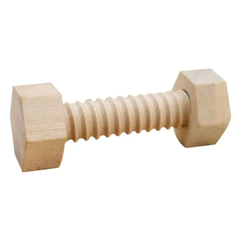 Wooden Screw Nut Puzzle for Kids Early Education