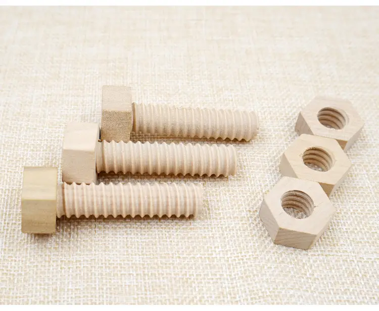 Wooden Screw Nut Puzzle for Kids Early Education — feature 2