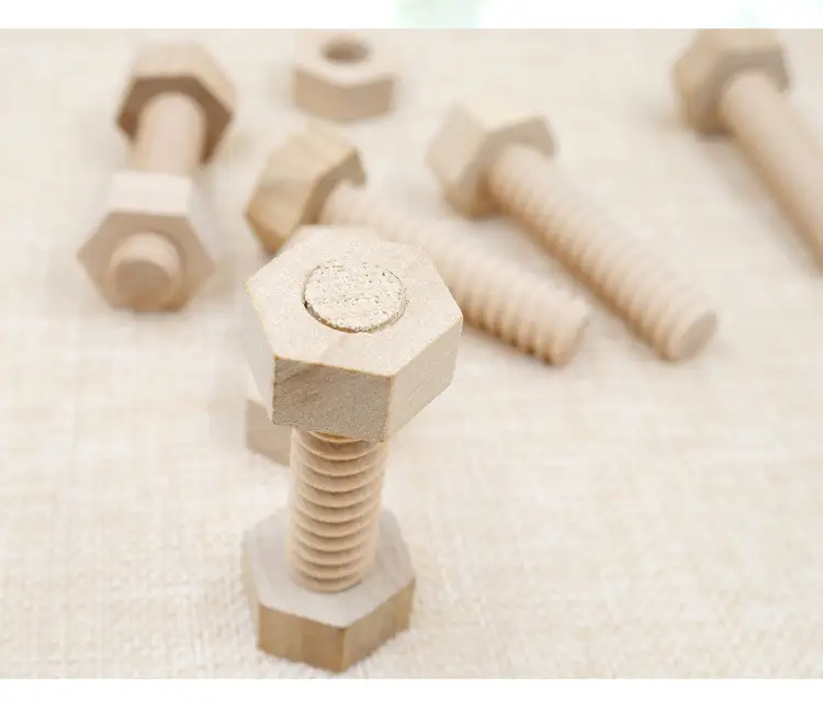Wooden Screw Nut Puzzle for Kids Early Education — feature 3