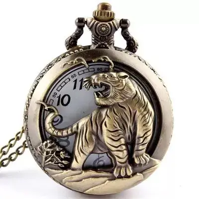 Hollow Zodiac Pocket Watch for Men Women Elderly